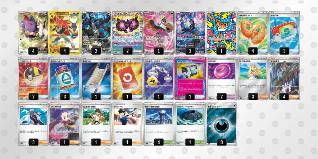 Nのゾロアークex のデッキリスト