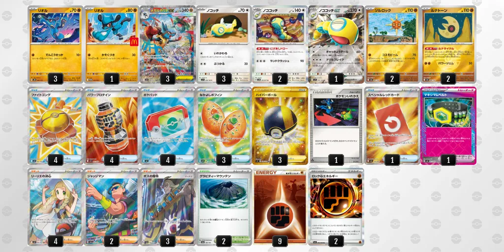 メガルカリオex のデッキリスト