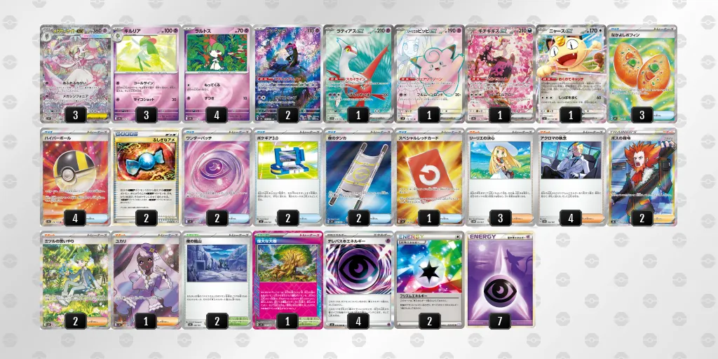 メガサーナイトex のデッキリスト