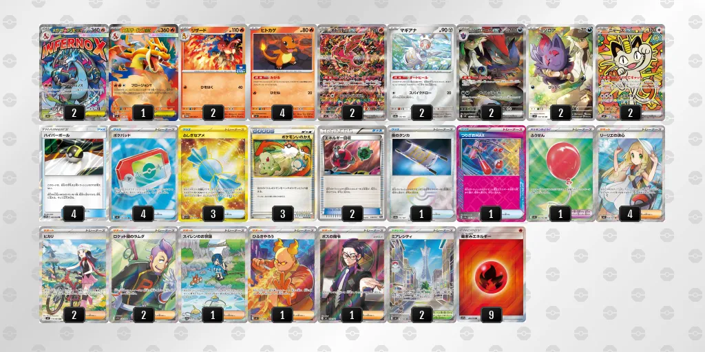 Nのゾロアークex のデッキリスト