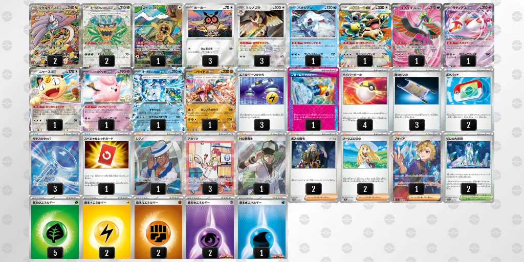 メガガルーラex のデッキリスト