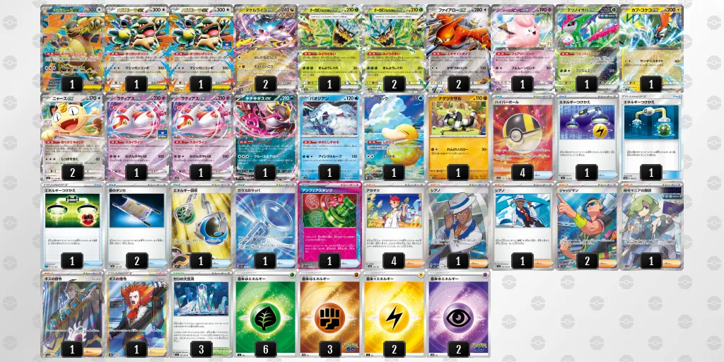 メガガルーラex のデッキリスト