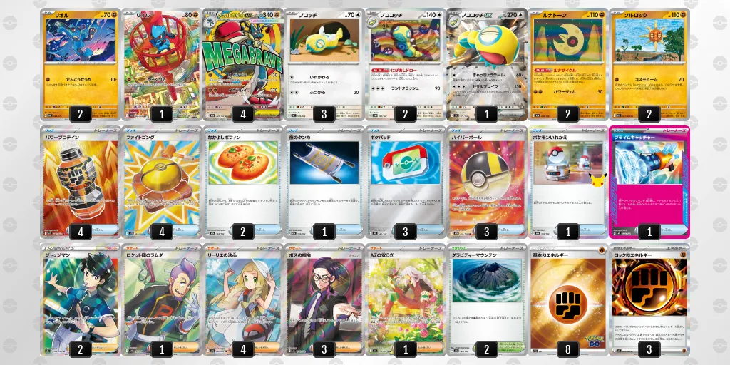 メガルカリオex のデッキリスト