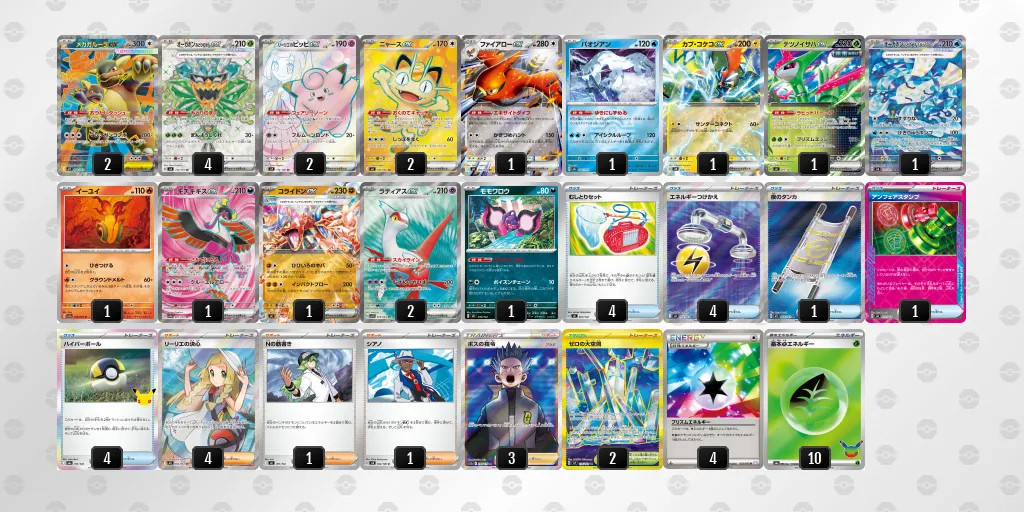 メガガルーラex のデッキリスト