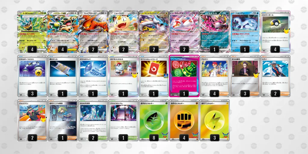 メガガルーラex のデッキリスト