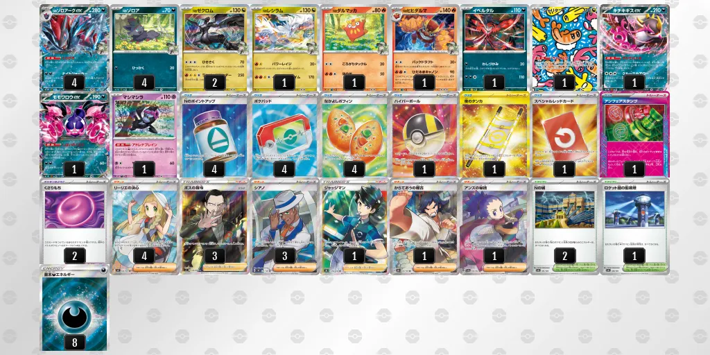 Nのゾロアークex のデッキリスト