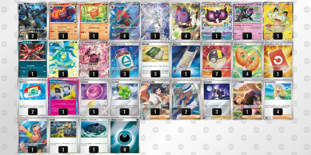 Nのゾロアークex のデッキリスト
